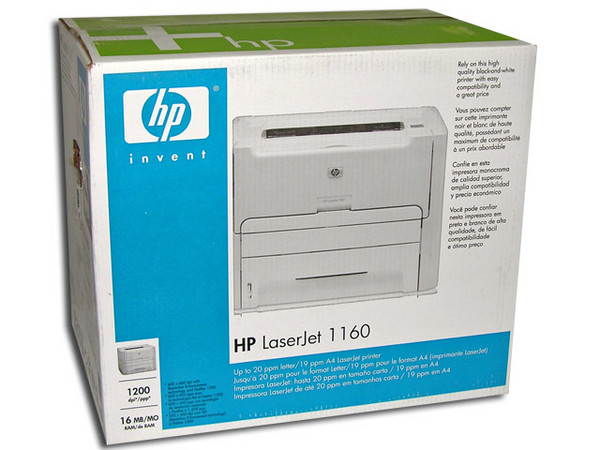 Impresora HP LaserJet 1160 de 1200 dpi, 20 ppm