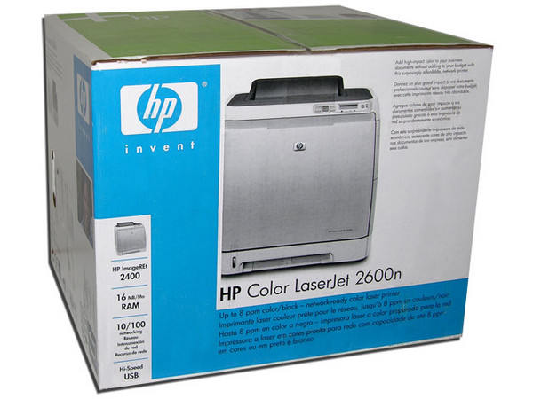 Impresora Láser a Color HP 2600n, 600 x 600 dpi, 8 ppm