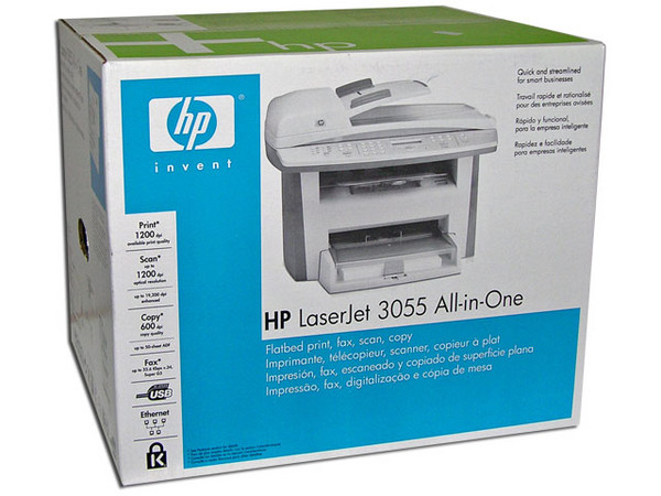 Multifuncional HP LaserJet 3055. Impresora, Copiadora, Scanner y Fax. 18 PPM, 1200DPI, Interfase USB y Red 10/100Mbps