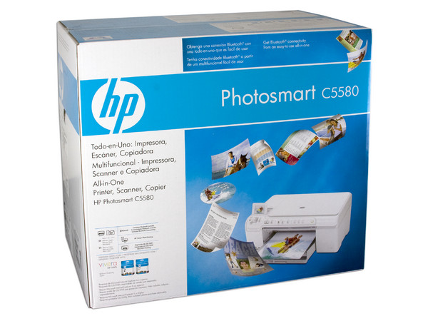 Multifuncional HP Photosmart C5580 con Bluetooth, Impresora, Copiadora y Escáner.