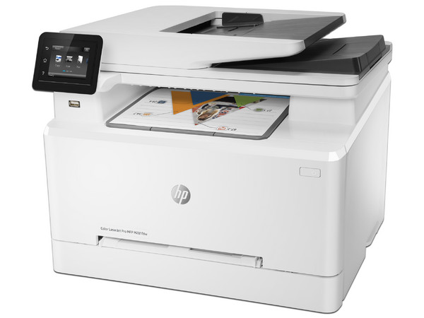Multifuncional HP LaserJet Pro M281fdw, Impresora Láser a Color, Copiadora, Escáner y Fax, Pantalla de 2.7