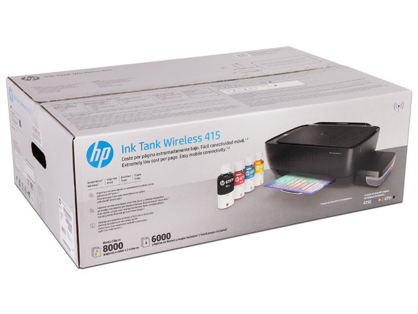 Multifuncional HP Ink Tank 415 con Sistema de Tanques de Tinta, Impresora, Copiadora y Escáner, Wi-Fi, USB.