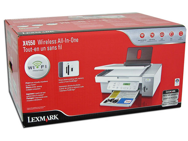 Multifuncional Lexmark X4550 Wifi, Impresora, Copiadora y Escáner.