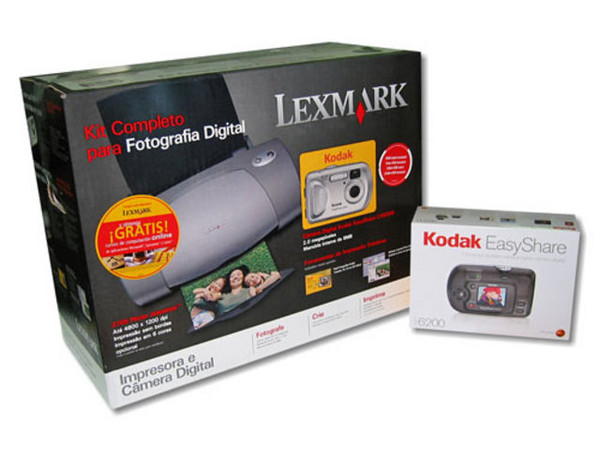 Impresora de Inyección de Tinta Lexmark Z705 Photo
con Cámara Digital Kodak EasyShare 6200