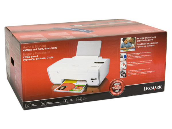 Multifuncional Lexmark X3650 con lector de memorias, Impresora, Copiadora y Escáner.