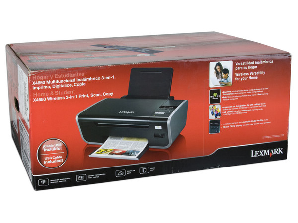 Multifuncional Lexmark Wifi X4650, Impresora, Copiadora y Escáner. Conexión Inalámbrica.