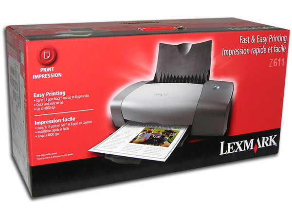 Impresora de Inyección a Color Lexmark Z611, Resolución hasta 4800 x 1200 dpi.