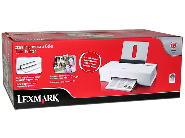 Impresora de Inyección a Color Lexmark Z1320, resolución 4800 x 1200 dpi