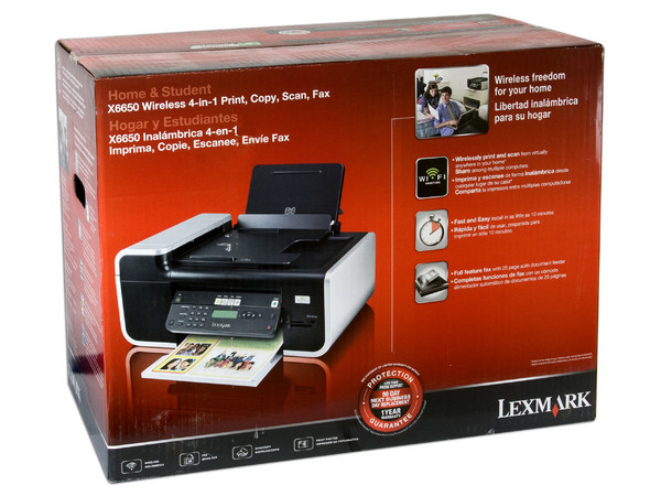 Multifuncional Lexmark X6650, Impresora, Copiadora, Escáner y Fax. Conexión Inalámbrica