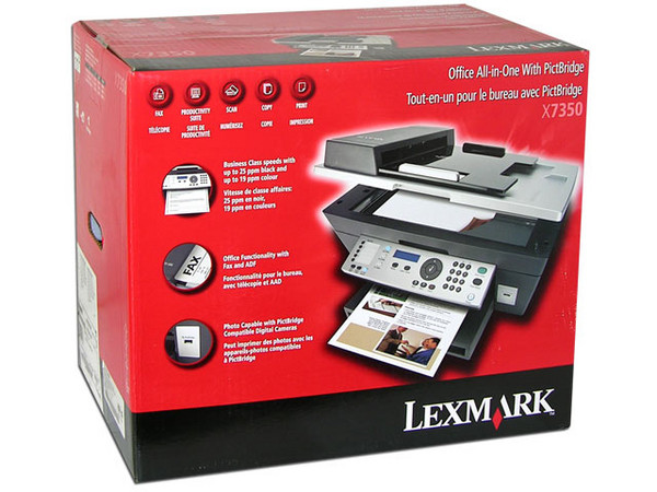 Multifuncional Lexmark X7350, Impresora, Copiadora, Escáner y Fax.