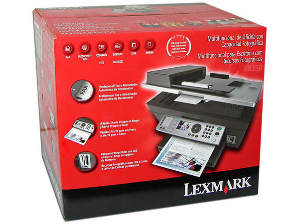 Multifuncional Lexmark X8350 Todo en Uno Plus Photo, Impresora, Scanner, Fax y Copiadora a Color.