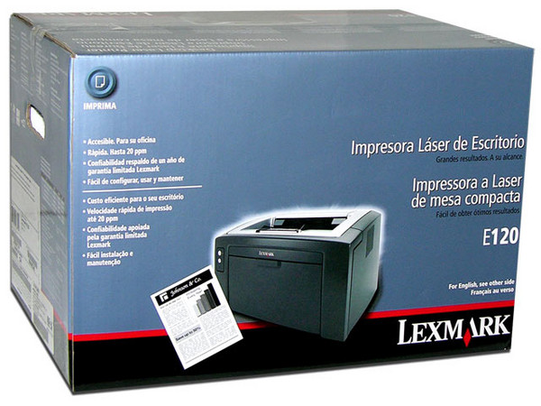 Impresora Láser Lexmark E120, 600x600dpi, 8MB, 20 PPM