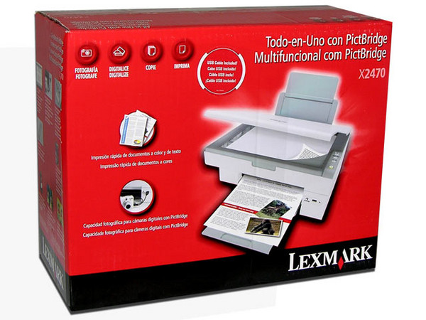 Multifuncional Lexmark X2470, Impresora, Scanner y Copiadora.