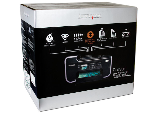Multifuncional Lexmark Prevail Pro709, Impresora, Copiadora, Escáner y Fax. Conexión Inalámbrica
