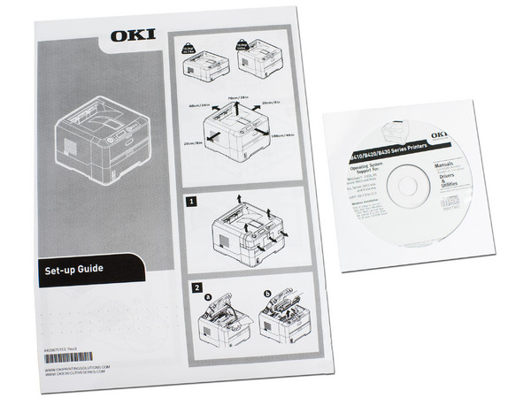 Impresora Láser Monocromática OKI B410d hasta 30 ppm, 2400 x 600 ppp, USB.