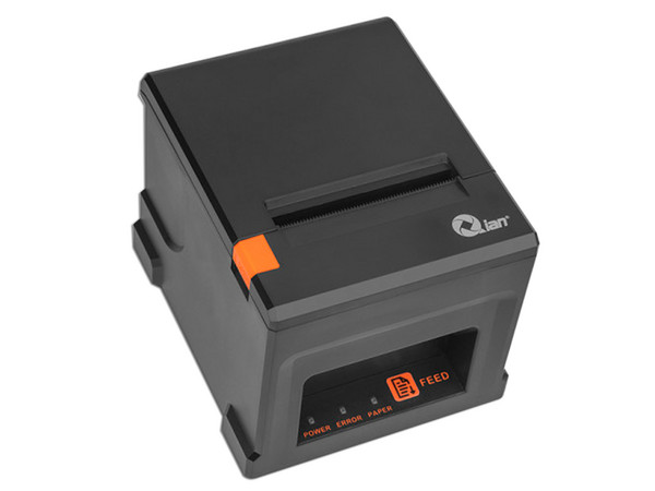 Miniprinter Térmica para Recibos Qian QOP-T80UL-RI-0, 80 mm, USB, LAN, 1D y 2D. Color Negro