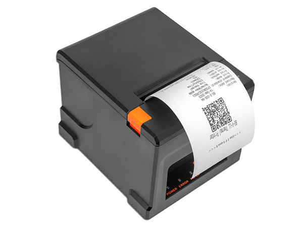 Miniprinter Térmica para Recibos Qian QOP-T80UL-RI-0, 80 mm, USB, LAN, 1D y 2D. Color Negro