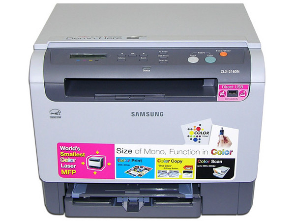 Multifuncional Láser a Color Samsung CLX-2160N: Impresora Láser, Copiadora y  Escáner.