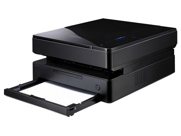 Multifuncional Samsung SCX-4500 Ultramoderna con Acabado Piano Negro: Impresora Láser Monocromática, Copiadora y Escáner