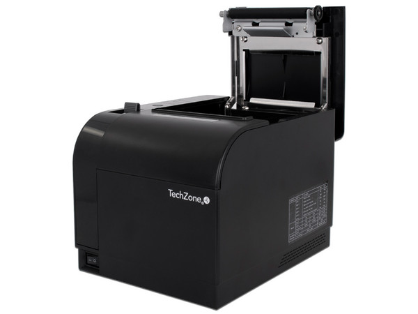 Impresora Térmica para Punto de Venta TechZone TZBE301 de 80mm, Ethernet, USB. Color Negro.