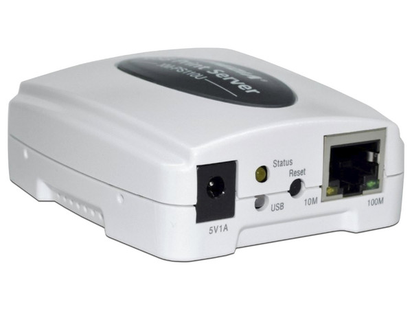 Servidor de Impresión X-Media XM-PS110U, USB, Ethernet. Color Blanco.