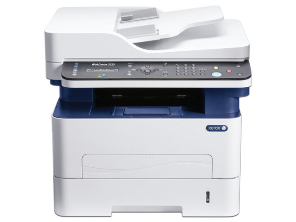 Impresora Multifuncional Xerox WorkCentre 3225_DNI, Impresora láser monocromática, Copiadora, Escáner y Fax, Resolución hasta 4800 x 600 ppp, Wi-Fi, Ethernet, USB.