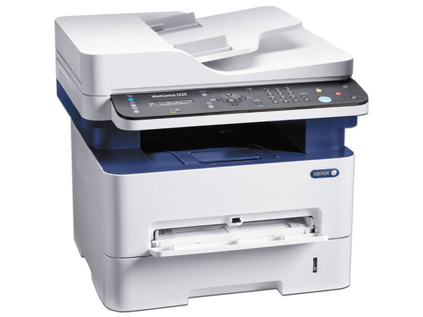 Impresora Multifuncional Xerox WorkCentre 3225_DNI, Impresora láser monocromática, Copiadora, Escáner y Fax, Resolución hasta 4800 x 600 ppp, Wi-Fi, Ethernet, USB.