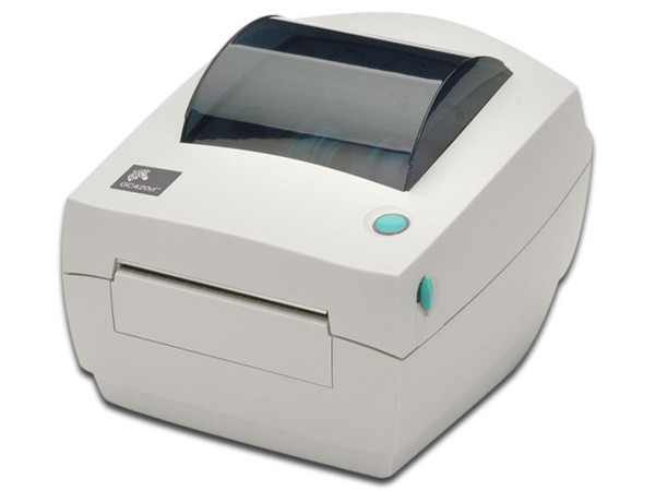 Impresora térmica de etiquetas Zebra GC420d, 203 x 203 dpi, USB. Color blanco.