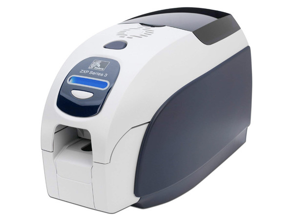 Impresora de tarjetas Zebra ZXP3, 300 x 300 dpi, USB 2.0. Color negro/blanco.