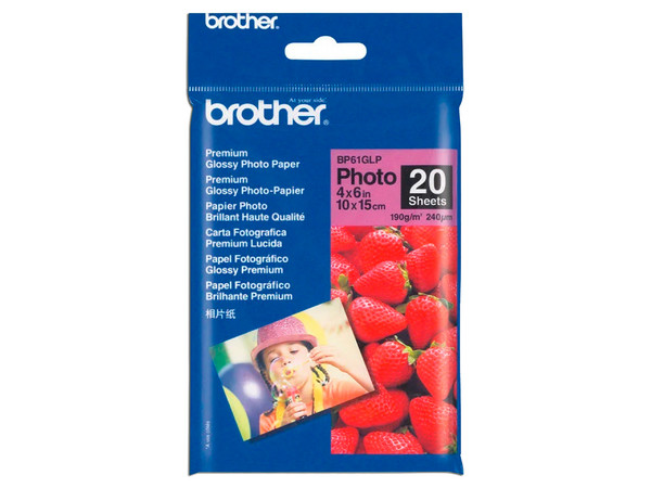 Papel Fotográfico Brother Glossy Premium de 4
