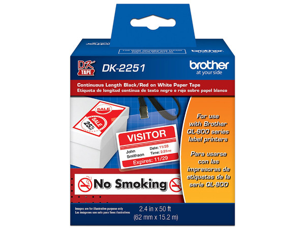 Rollo de etiquetas Brother, Modelo: DK2251