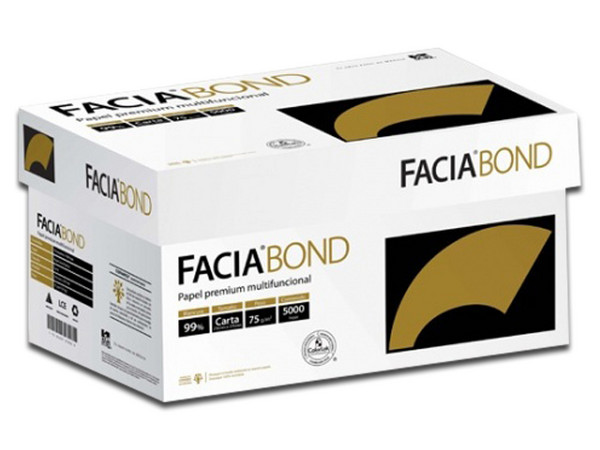 Paquete de 5000 hojas Facia Bond, tamaño Carta.