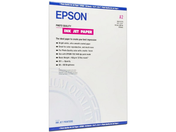 Papel Fotográfico Epson Quality Ink Jet con 30 hojas de 15.5