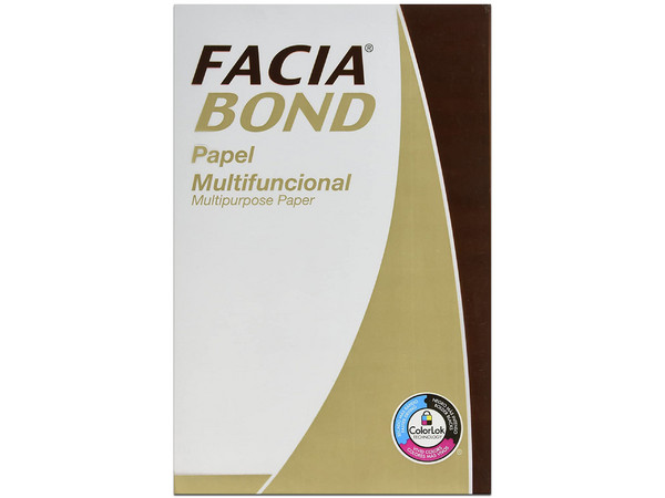 Papel Copiadora Facia tamaño Oficio, Blancura 96%
