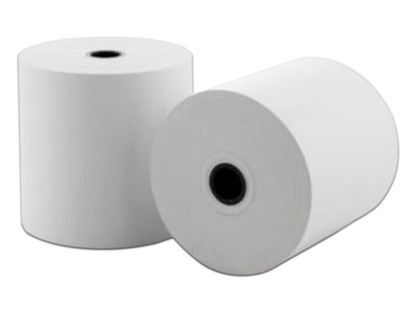 Caja de Rollos Térmicos Folia ROLLO80X70, 80 x 70mm, Color Blanco, Caja com 50 Piezas.