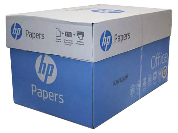 Papel HP Blanco Tamaño Carta 75g 92% Blancura con 10 Resmas de 500 Hojas.