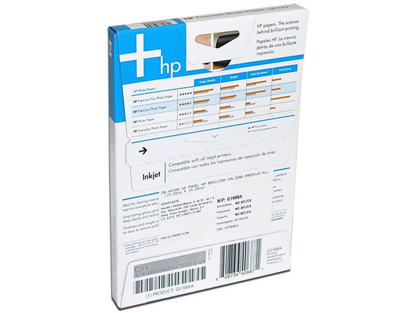 Papel Fotográfico HP Glossy Satinado Premium, 4