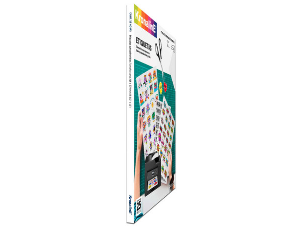 Papel para Etiquetas Laser Kronaline ETQ025, Tamaño Carta, Contiene 25 Piezas.