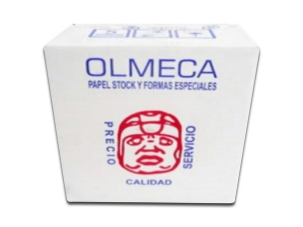 Papel Stock OLMECA de 2 Tantos, 3000 Hojas de 9.5