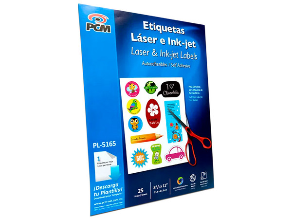 Etiqueta Láser PCM PL516525 8 1/2