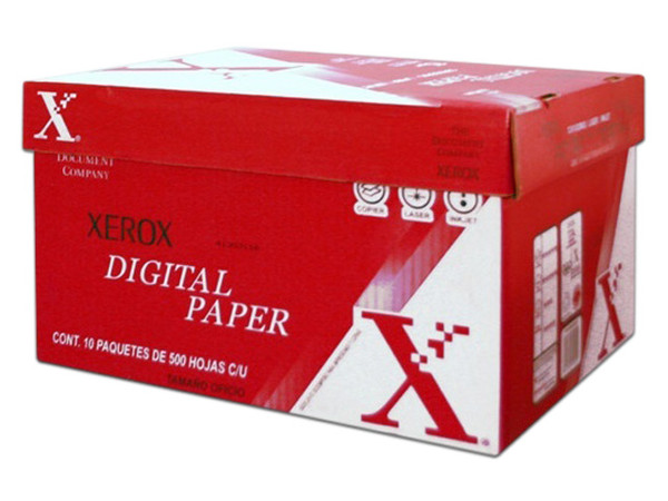 Papel bond para impresora láser Xerox, tamaño carta, 5000 hojas.