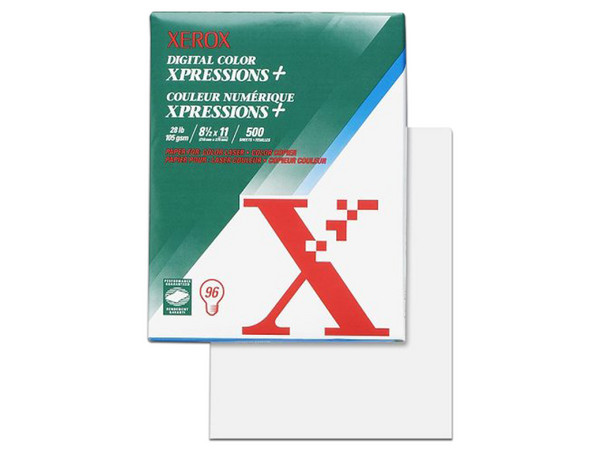 Papel bond Xerox, con 500 hojas tamaño oficio.