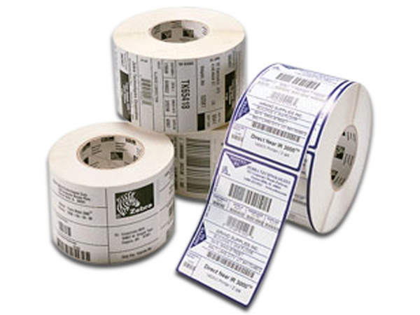 Rollo de etiquetas Zebra Z-Perform 2000T con 2,750 etiquetas de 3
