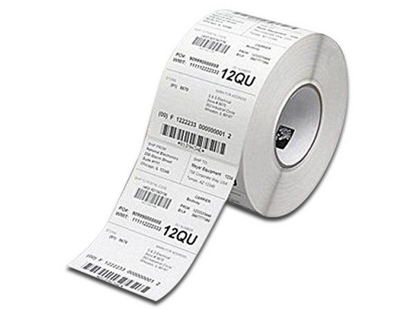 Rollo de etiquetas Zebra Z-SELECT 4000T con 2,580 etiquetas de 3