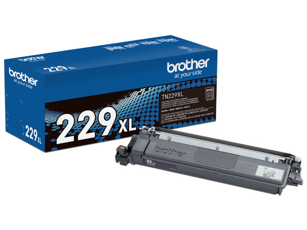 Tóner Brother TN229XLBK de Alto Rendimiento, Color Negro, Hasta 3.000 Páginas.