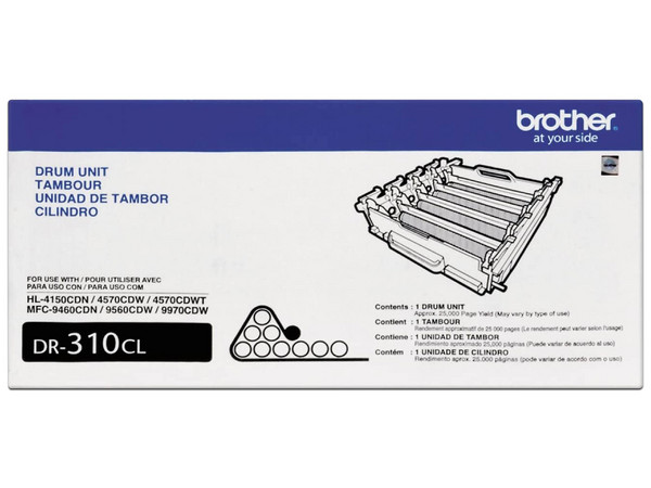Tambor Brother DR310CL, hasta 25.000 Páginas. Color Negro.