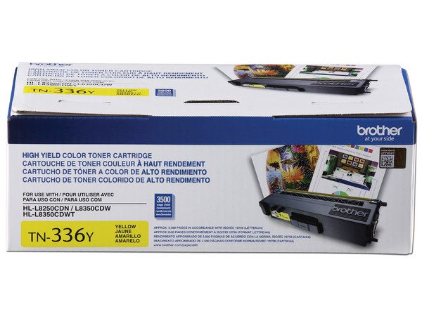 Toner Brother, Color Amarillo (Alta Capacidad ) Modelo: TN-336Y
