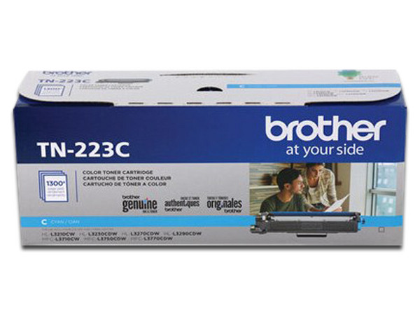 Cartucho de tóner Brother 223 Cian, Modelo: TN-223C.
