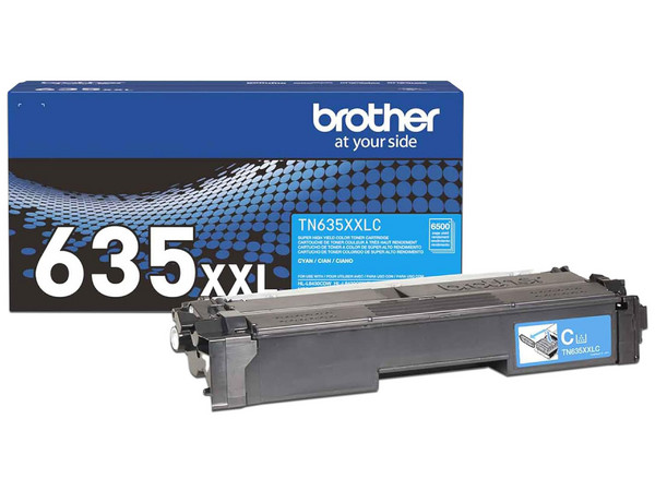 Cartucho de Tóner Brother Valor. Color Cian. Modelo: TN635XXLC.