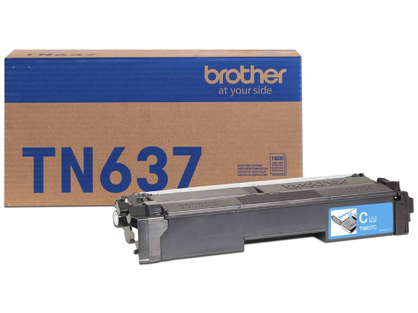 Cartucho de Tóner Brother. Color Cian. Modelo: TN637BK.